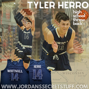 Tyler Herro Whitnall High School Jersey Retro Custom Throwback Sports Apparel