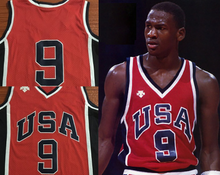 Load image into Gallery viewer, 1984 Olympics Michael Jordan USA Jersey MJ Gold Medal Retro Chicago Last Dance