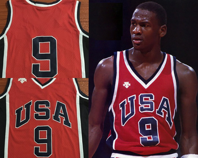1984 Olympics Michael Jordan USA Jersey MJ Gold Medal Retro Chicago Last Dance